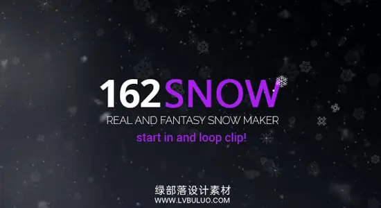 视频素材 162个真实雪景冬天下雪雪花飘落飞舞叠加动画 Snow