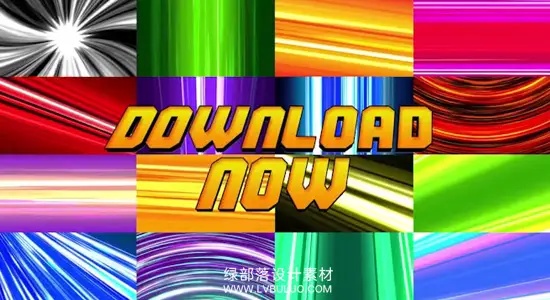 AE模板 16组卡通动漫动态速度线背景动画 Speedlines Background Pack