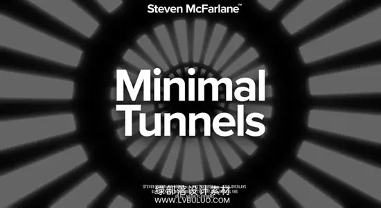 视频素材 23个极简隧道穿梭图形循环动画 Steven Mcfarlane – Minimal Tunnel Loops