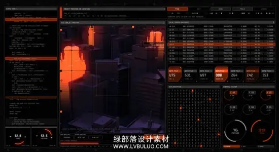 AE模板 未来科技感全息HUD游戏人物信息UI界面动画 Technodrome HUD UI Pack