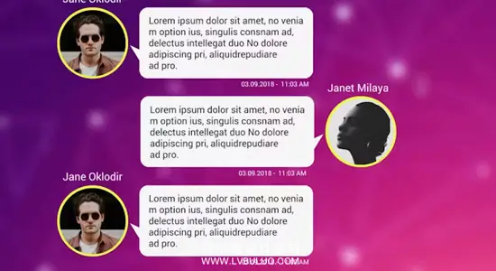 PR模板 8组手机短信聊天对话框动画 Text Messages Pack for Premiere Pro
