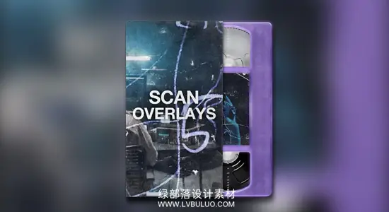 视频素材 62个复古扫描仪噪点划痕污迹叠加动画 Tiny Tapes – Scan Overlays