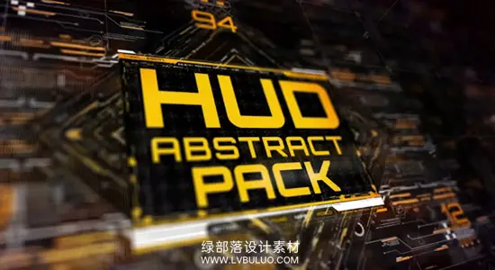 AE模板 500组科技感HUD未来UI界面元素动画 500 HUD Abstract Pack