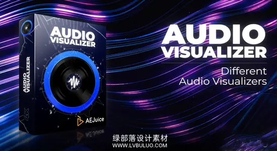 AE/PR模板 20组节拍同步音乐波形可视化播放器动画 AEJuice – Audio Visualizer