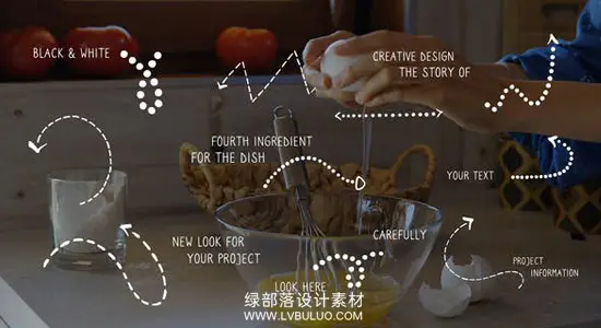 AE模板 手绘虚线箭头方向指示图形动画 Arrow Pack