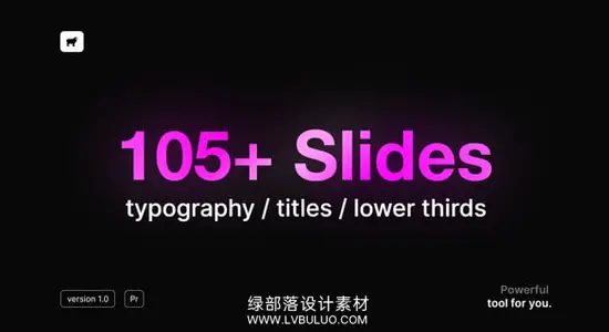 PR模板 105种现代简洁文字标题排版动画 Basic Typography Pack – for Premiere Pro