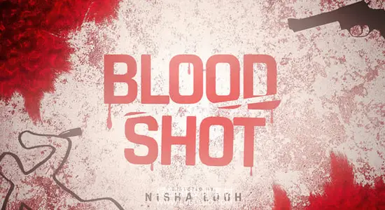 AE模板 恐怖悬疑7场景子弹血液浸染文字标题片头 Blood Shot Title
