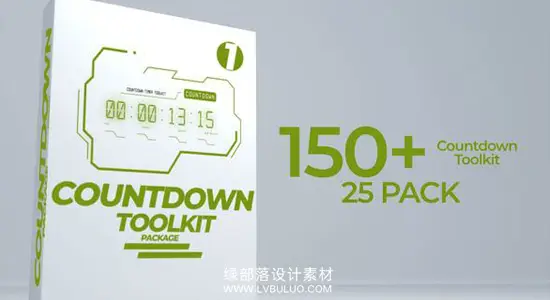 AE/PR模板 150种科技感计数器倒计时动画 Countdown Timer Toolkit Package