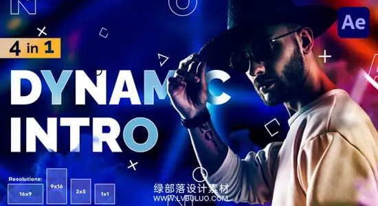 AE模板 动感时尚都市图文开场片头动画 Dynamic Intro