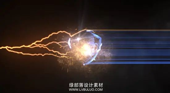 AE模板 电流闪电能量Logo标志展示片头动画 Electric Logo Reveal