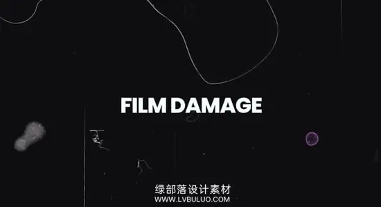 AE模板 电影胶片损坏颗粒划痕灰尘叠加动画 Film Damage Overlays