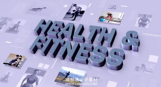 AE模板 优雅明亮三维空间透视健康健身促销展示片头 Health and Fitness Promo