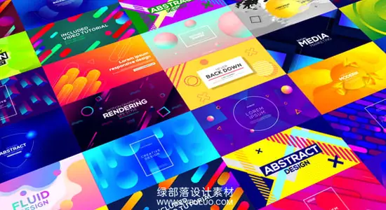 AE模板 25个现代抽象渐变文字标题排版动画 Modern Typography/Responsive Design/Auto Resizable Titles