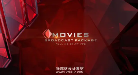 AE模板 广播电视节目预告导视栏目文字标题包装动画 Movies I Broadcast Package