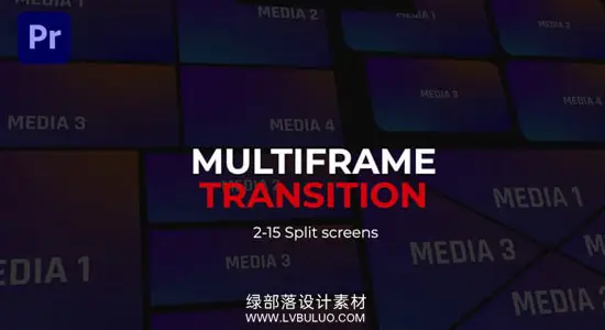 PR模板 100种动态分屏多画面组合切换转场动画 Multiscreen Transition
