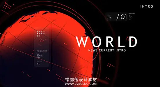 AE模板 电视新闻栏目包装开场片头动画 News Broadcast Pack