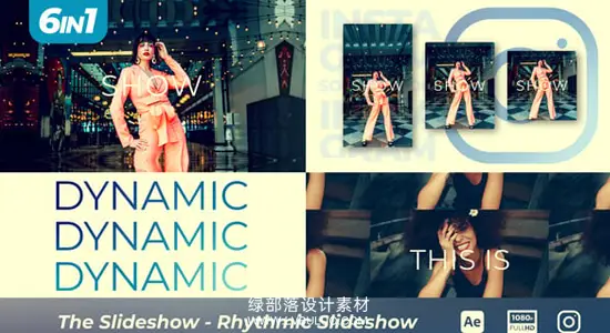 AE模板 动感快节奏图文幻灯片展示片头 The Slideshow – Rhythmic Slideshow