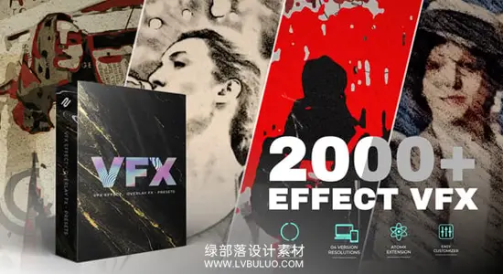 AE脚本 2000+个性化手绘素描水彩贴纸特效调色预设 VFX Effects Pack V2