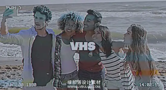 AE模板 10种VHS录像带视觉故障失真过渡效果 VHS Looks