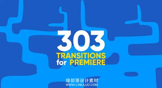 AE/PR模板 303个卡通动漫风格图形转场动画