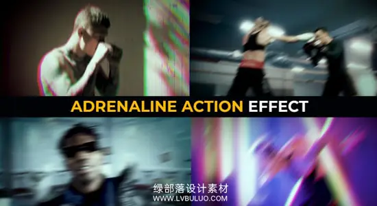 AE/PR模板 40种高能量摄像机抖动故障闪烁模糊迷幻特效
