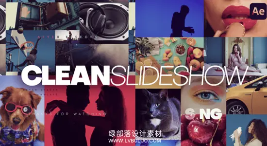 AE模板 现代简洁几何转场照片幻灯片动画