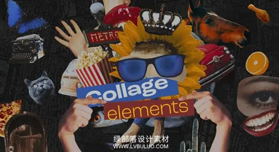 AE模板 创意拼贴剪贴画与4个竖屏故事场景