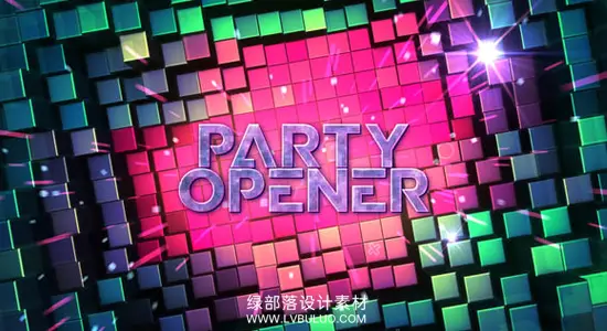AE模板 DJ夜店庆典派对动感活力片头开场动画