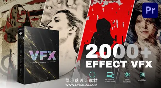 PR脚本 2000+手绘素描水彩艺术特效调色预设