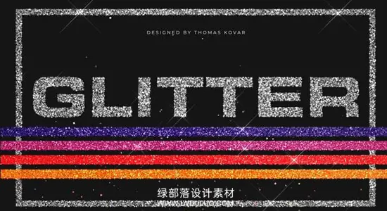 AE模板 金色闪光尘埃粒子闪烁转场叠加动画