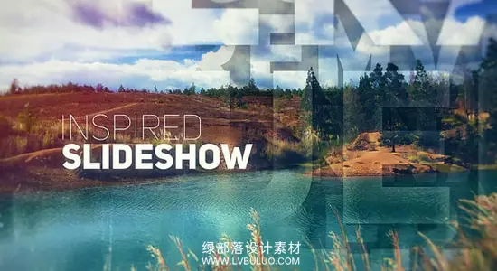 AE模板 优雅动态照片视差幻灯片图文动画