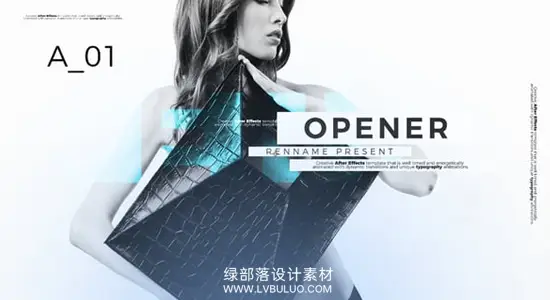 AE模板 现代动态图文快闪开场片头动画