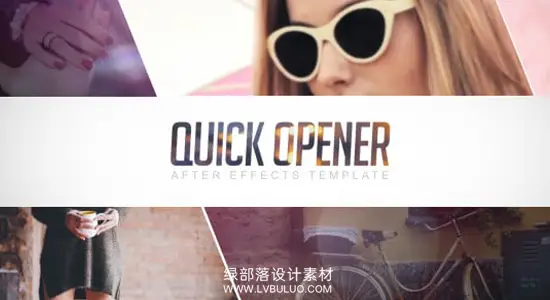 AE模板 快节奏动态图文视频开场宣传动画