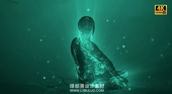 AE模板 神秘能量瑜伽冥想灵修顿悟Logo开场动画