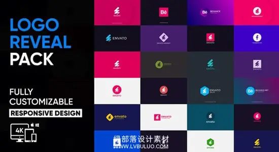 AE/PR模板 30款现代简约LOGO标志包装MG动画