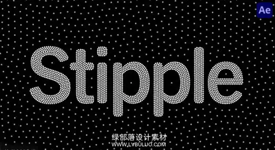 AE插件 抽象点画粒子元素汇聚动画 Stipple Win