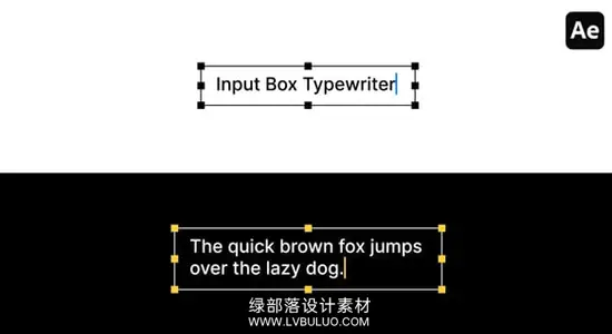 AE模板 模拟打字机逐字输入文字效果动画