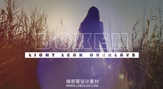AE模板 梦幻光斑粒子彩色漏光叠加动画