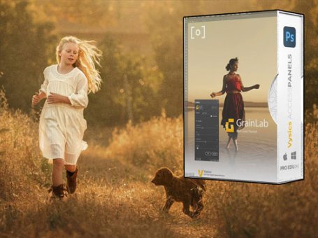 Ps插件图片增加噪点颗粒感磨砂胶片质感脚本 GrainLab for Photoshop
