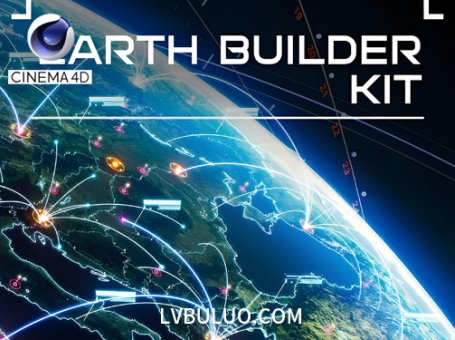 C4D插件-Cinema 4D Xpresso 地球构建工具包 Earth Builder Kit