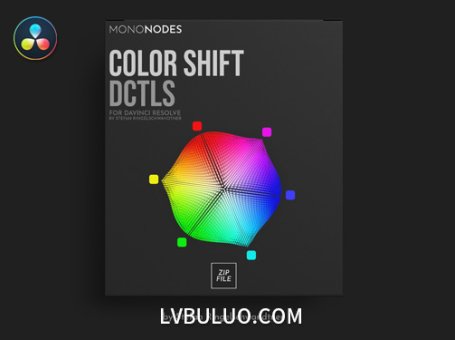 达芬奇插件-电影级色彩转换调色精准控制色调饱和度与亮度 Mononodes Color Shift DCTLS