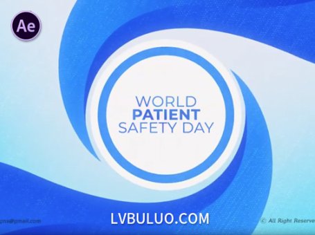 AE模板-世界患者安全日宣传片扁平化图形动画