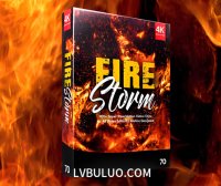 4K视频素材-81个火焰喷射燃烧烈焰特效动画 Fire Storm