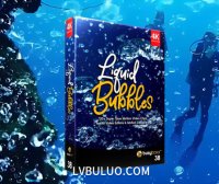 4K视频素材-130个潜水气泡液体水花水泡漂浮慢动作效果动画 Liquid Bubbles