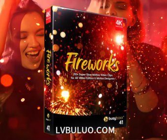4K视频素材-115个火星粒子飞溅烟花绽放效果特效动画 Fireworks