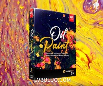 4K视频素材-134个微观流体特写油漆流动特效动画 Oil Paint