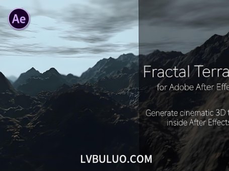 AE插件-三维分形地形山脉丘陵生成器 Fractal Terrain v1.0.1 Win