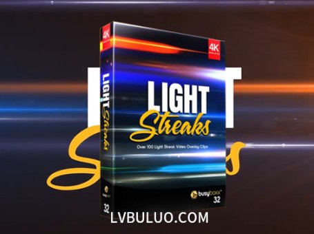 4K视频素材-99个镜头光线条纹变形耀斑光效特效合成动画 Light Streaks