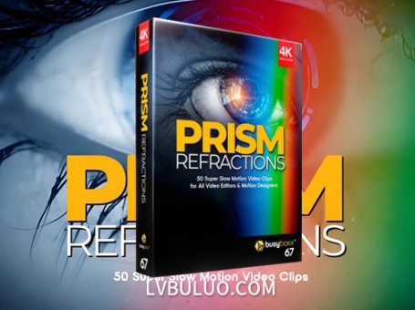 4K视频素材-50个梦幻棱镜折射彩色朦胧光效叠加效果动画 Prism Refractions