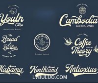 美式复古粗体英文字体